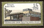 Stamps Germany -  	  La oficina de correos en Berlín-Buch -DDR