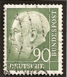 Stamps Germany -  REPUBLICA FEDERAL. Presidente Theodor Heuss.