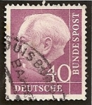 Stamps Germany -  REPUBLICA FEDERAL. Presidente Theodor Heuss.