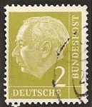 Stamps Germany -  REPUBLICA FEDERAL. Presidente Theodor Heuss.