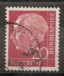 Stamps Germany -  REPUBLICA FEDERAL. Presidente Theodor Heuss.