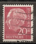 Stamps Germany -  REPUBLICA FEDERAL. Presidente Theodor Heuss.