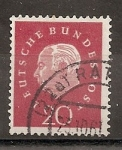 Stamps Germany -  REPUBLICA FEDERAL. Presidente Theodor Heuss.