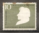 Stamps Germany -  Centenario de la muerte del poeta Heinrich Heine 