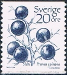 Stamps Sweden -  SERIE BÁSICA. FRUTOS. ENDRINO (PRUNUS ESPINOSA Y&T Nº 1210. RESERVADO