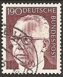 Stamps Germany -  Presidente Federal G. Heinemann