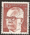 Stamps Germany -  Presidente Federal G. Heinemann