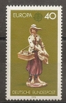 Stamps Germany -  Europa. Porcelanas de Ludwigsburg.