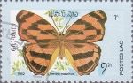 Sellos de Asia - Laos -  mariposas