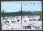 Sellos de Europa - Espa�a -  SH 4345 F - Al filo de lo imposible, Iditarod, carrera de trineos