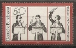 Stamps Germany -  150 aniversario de la muerte del compositor Carl María Von Weber.