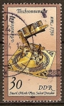 Stamps Germany -  Mesa Ecuatorial Reloj de sol, alrededor del año 1750-DDR.