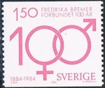 Stamps Sweden -  CENT DE LA ASOCIACIÓN FRÉDERIKA BREMER. DE LOS DERECHOS DE LA MUJER. Y&T Nº 1280