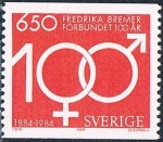 Sellos de Europa - Suecia -  CENT DE LA ASOCIACIÓN FRÉDERIKA BREMER. DE LOS DERECHOS DE LA MUJER. Y&T Nº 1281