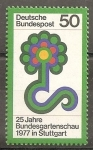 Stamps Germany -  Exposición federal de horticultura. 25 aniversario.