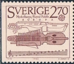 Sellos de Europa - Suecia -  EUROPA 1985. AÑO EUROPEO DE LA MÚSICA. VIOLA. Y&T Nº 1311