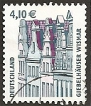 Stamps Germany -  Monumentos y curiosidades. Casas de dos aguas de Wismar.