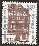 Stamps Germany -  Monumentos y curiosidades. Ayuntamiento de Suhl-Heinrichs.