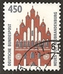 Stamps Germany -  Monumentos y curiosidades. Nuevo portal en Neubrandemburg.