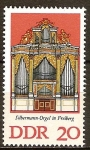 Stamps Germany -  Órgano Silbermann en Freiberg-DDR.