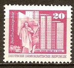 Stamps Germany -  Plaza Lenin,Berlín-DDR.