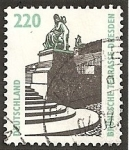 Stamps Germany -  Monumentos y curiosidades. La terraza de Brühl, en Dresde.