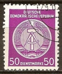 Stamps Germany -  Marca de servicio,circ/der-DDR.