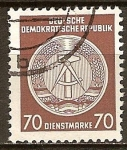 Stamps Germany -  Marca de servicio,circ/der-DDR.