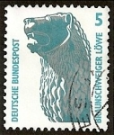 Stamps Germany -  Monumentos y curiosidades. El león de Brunswick.