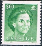 Stamps Sweden -  SERIE BÁSICA. REINA SILVIA