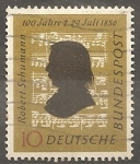 Stamps : Europe : Germany :  Robert Schumann.  1810-1856  (compositor)