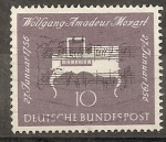 Stamps Germany -  Wolfgang Amadeus Mozart. 1756-1791 (compositor)