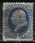 Stamps United States -  Scott  134  Franklin (3)