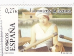 Stamps Spain -  la mujer y la lectura