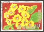 Stamps Equatorial Guinea -  flor cordia lutea