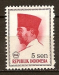 Sellos del Mundo : Asia : Indonesia : Presidente Sukarno.