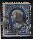 Stamps United States -  Scott  246 Franklin (1)