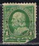 Stamps United States -  Scott  279 Franklin (2)