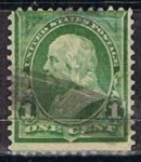 Stamps United States -  Scott  279 Franklin (5)