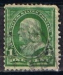 Stamps United States -  Scott  279 Franklin (6)