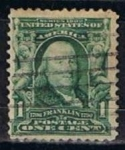 Stamps United States -  Scott  300 Franklin