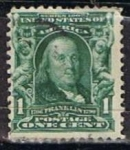 Stamps United States -  Scott  300 Franklin (3)