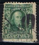 Stamps United States -  Scott  300 Franklin (9)