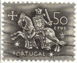 Sellos de Europa - Portugal -  Caballero