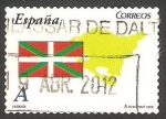 Stamps Spain -  4452 - Bandera y mapa de Euskadi