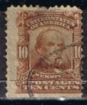 Stamps United States -  Scott  307 Wedster (5)