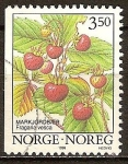 Stamps Norway -  Fragaria vesca-Fresas salvajes.