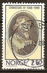 Stamps Norway -  Rey Christian IV.