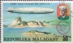 Sellos del Mundo : Africa : Madagascar : 75 aniversario del zeppelin