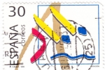 Stamps Spain -  deportes olímpicos de Bronce- natación